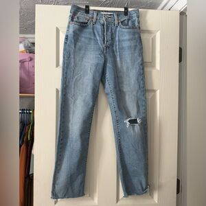 Women’s Levi’s Distressed Blue Jeans, size 27